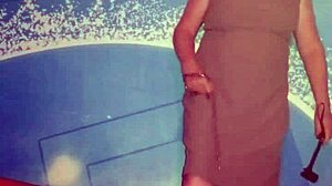 She ties up slave Ebed for foot worship and total BDSM submission games