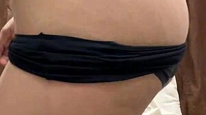 Slutty petite latina princess rams big black dildo deep in homemade play