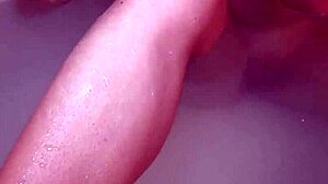 Shaving My Smooth Armpits, Legs, Hairless Asshole and Dripping Pussy in the Wet Bath