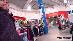 stellar czech teen gets clothes ripped teased fucked pov in shop
