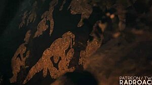 Lara's guts rocked so hard by futanari action, wow! 🔥🍆💦