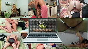 I slide into stepdaughter's panties during her ride and cum deep inside her tight warmth