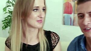 hey hubby meet my lover as he fucks me first time doggystyle then anal cumshot facial