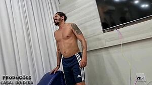 backstage with skinny teen karolzinha screaming orgasms from double vaginal in october 2022