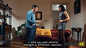 I feel so naughty sneaking around on my boyfriend right next door with this older guy