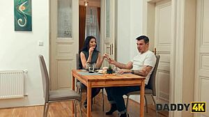 I feel so naughty sneaking around on my boyfriend right next door with this older guy