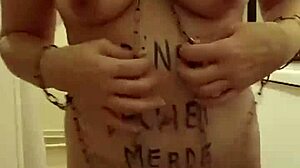 Slave endures uro belt torment