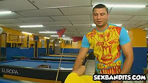 18 hot latina with big ass and tits fucks wildly in restaurant bathroom amateur style