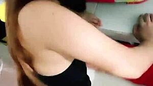 bent over fucking cute blonde friend's wife in kitchen till satisfied