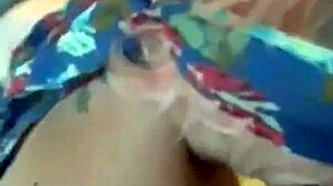 Masked bbw milf gets blindfolded and face fucked hard by monster bbc gagging