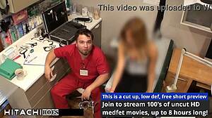 doctor forces hitachi orgasms on squirming patient guinea pig backstage