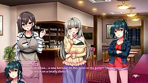 real hentai milf hibari takes monster cock creampie in pussy and mouth