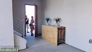 Picked up milf dee williams and she fucks her fan's huge cock missionary style?