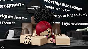 Railing Thick Redhead Bitch's Big Ass with Monster Black Cock Hard