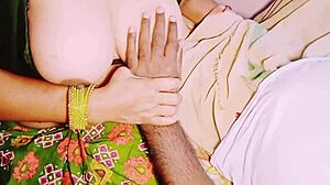 want this indian maid's big tits bouncing in saree during dirty bedroom fuck talk?