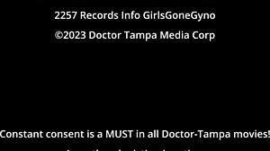 Aria Nicole spread wide, fucked hard by Doctor Tampa to creampie shock.