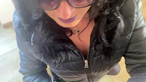 Milfycalla's Curvy Latina Milf Body Gets Cum Covered on Puffy Jackets