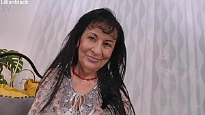 i can't stop watching this hairy bbw mature lilian rub her wet pussy lips to massive solo orgasm outdoors