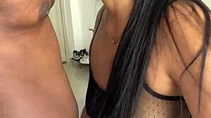 i cant stop as cute latina gf licks my nipples nonstop then sucks wild amateur fun