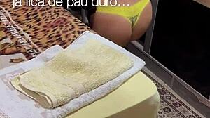 belinha's morning romp with two hung studs preview