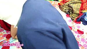 devar sneaks in sees bhabi's sexy big ass in petticoat