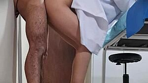 mexican doctor nataly bent over fucked on hidden cam at work