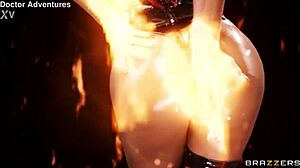 brazzers blonde bombshell in latex boots deepthroats big cock then takes assfucking creampie with rimjob