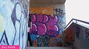 jeny smith teases juicy butt wet pussy outdoors masturbating