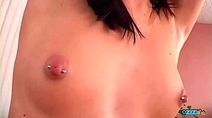 Sapphire Rae flaunts ass before bent over deepthroat blowjob double penetration anal