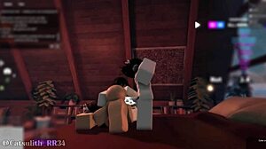 Intense Bent Over Doggystyle Threesome with Two Fans in Group Riding Session