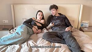 rough fuck stranger after her tits tease on date