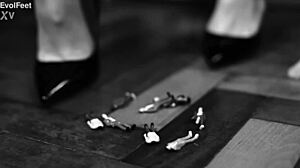 bia roman dominates as femdom foot goddess in heels