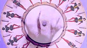 Vintage Erotic Art Beaver Hairy Pussy Antique Retro Scenes Exposed