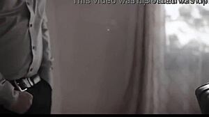 Sexy petite amateur teen's small tits bounce as psychologist's big cock fucks hardcore