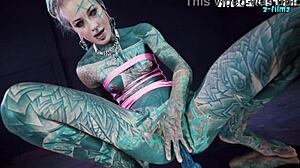 whoa these psychedelic hippies pip and dildo go wild on anal play... ass to mouth teasing