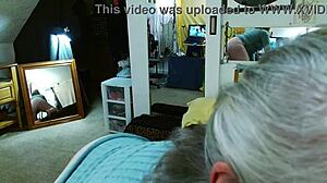 hey dawn's strutting those pink panties before fingering to a wet climax