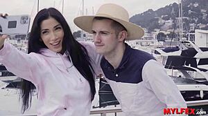 french stepmom cheers up on erotic bareback anal ride across europe