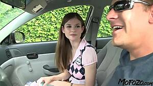 18yo amateur trades blowjob for photos then fucks photographer rough and sloppy