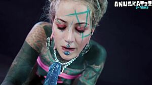 whoa these psychedelic hippies pip and dildo go wild on anal play... ass to mouth teasing