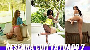 Tattooed guy reviews his wild Brazilian prostitute anal fuck fest