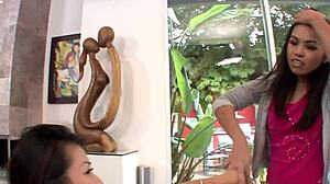 jackie lin and cindy starfall milfs ravage each other's big tits and drip wet pussies in intense lesbian licking frenzy