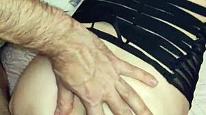 pregnant bbw chubby slut gaping asshole creampied after deep licking