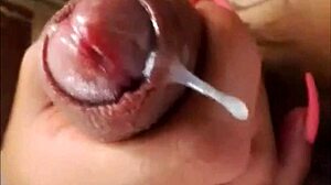 hey check out this shemale teen stroking her big cock to a massive orgasm on live cam