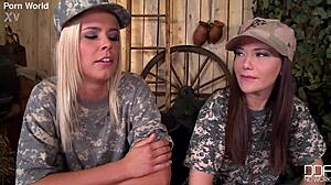 Blonde Battles Brunette Long Hair Natural Tits Boots Shoes Lesbian Small Tits Showdown