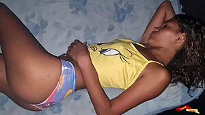 Skinny Thai Babysitter Bent Over for Stepdad's Doggystyle Cum