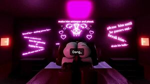 रॉब्लॉक्स रिच ई-गर्ल हूड स्लट मॉन्स्टर बीबीसी लोड्स अपनी टाइट चूत-गांड में लेती है