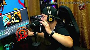 bruna lambertini GETS NAKED fast on podcast ruan drools over her BIG TITS in sheer red