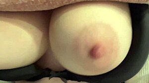 italian milf artemisia love teases her big juicy tits bouncing slow motion up close