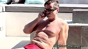 cute petite asian babe gives nuru massage handjob in high definition