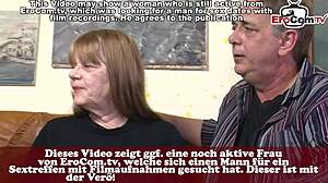 GERMAN GRANNY TRIES AMATEUR FFM THREESOME CASTING INTERVIEW